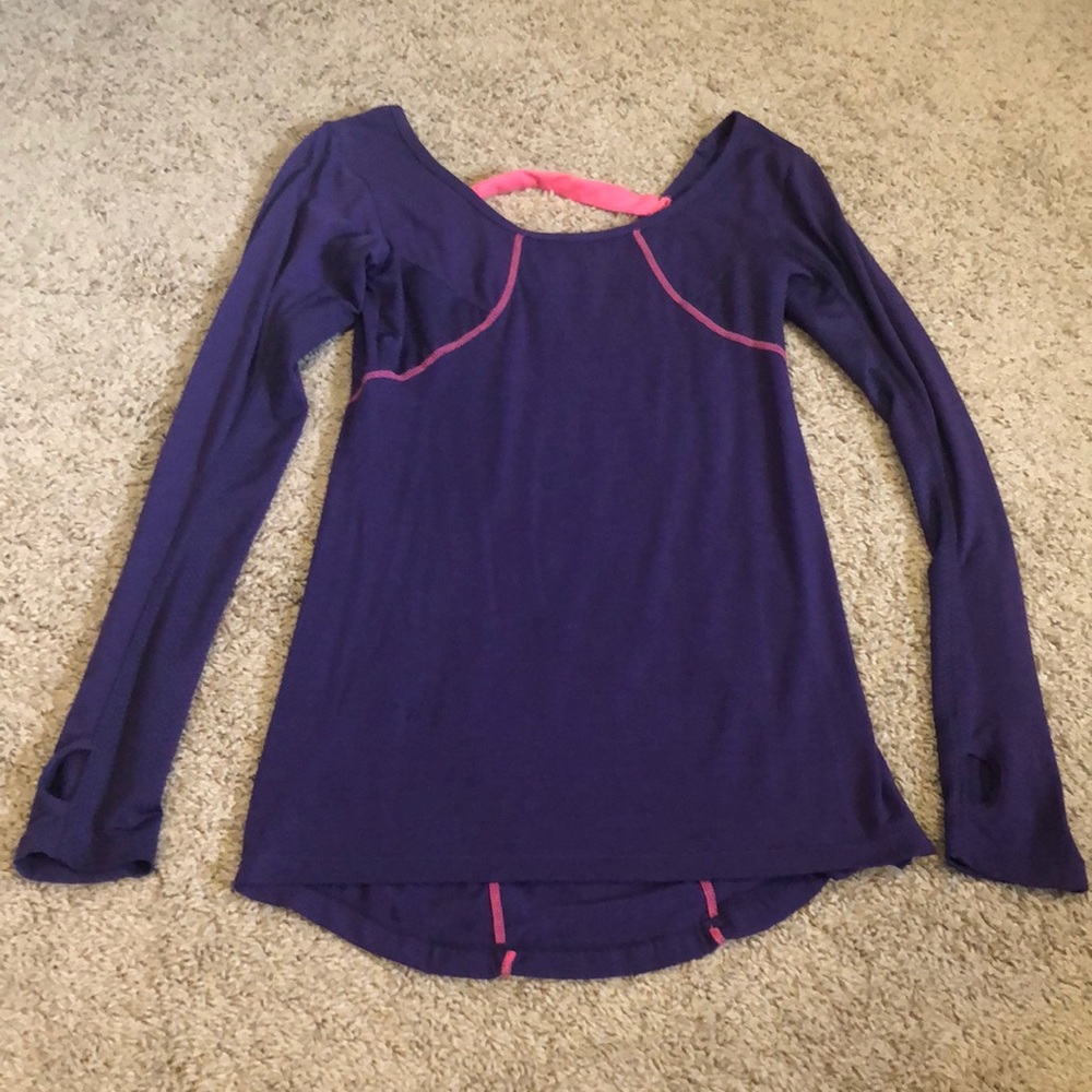 Glyder long sleeve purple top
